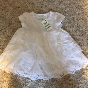White eyelet dress